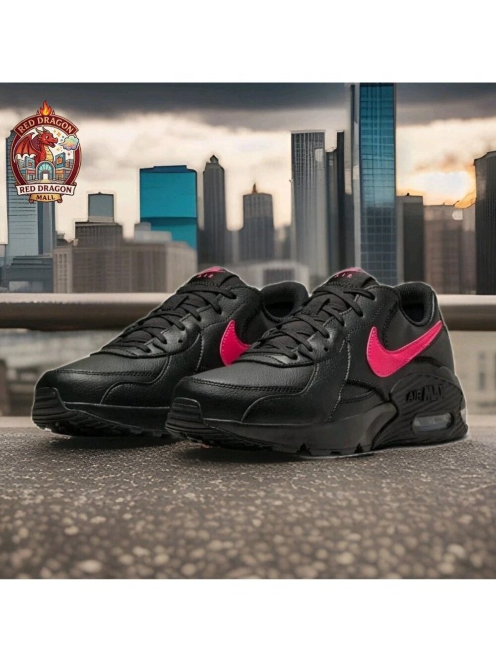 Nike Air Max Excee Running Black Hyper Pink Shoes DC9437-001 - Women's Size 8.5